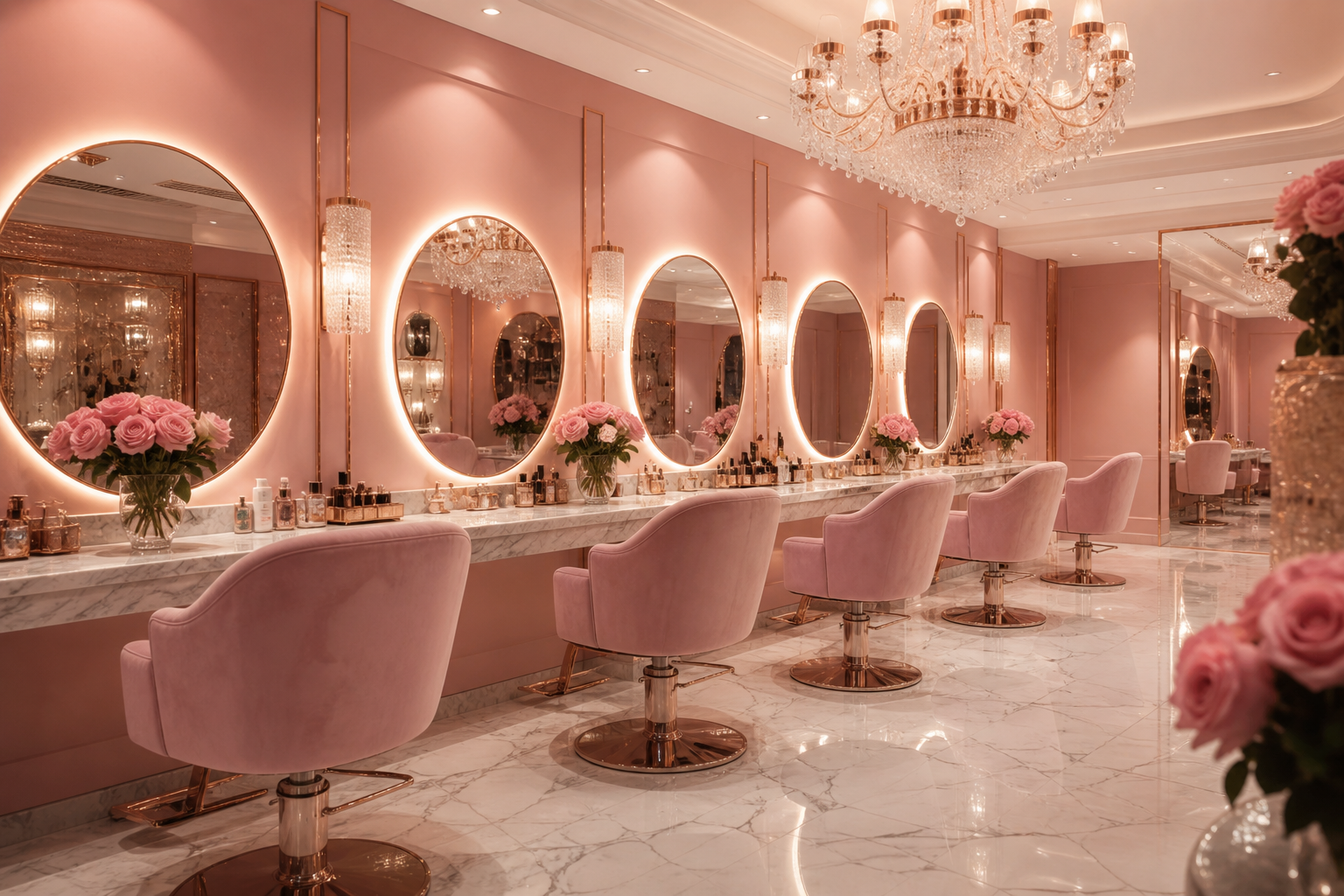 Girls Inn luxury salon interior